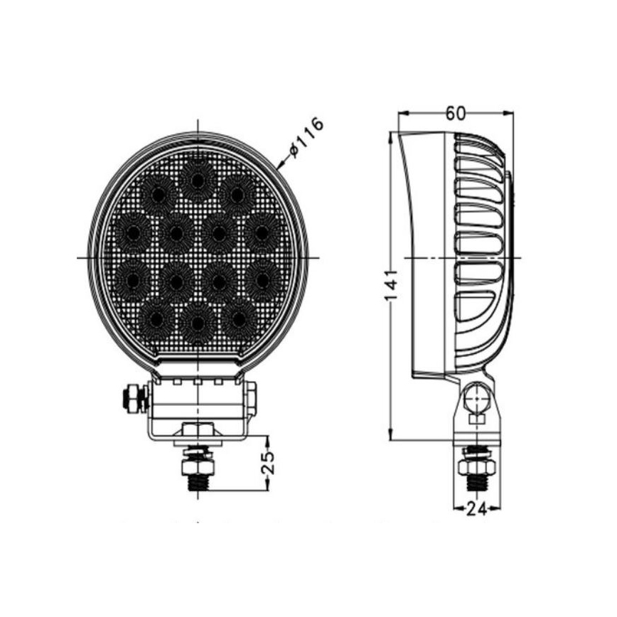 Автомобільна LED фара OSRAM LED/56W/10-30V IP68 5700K