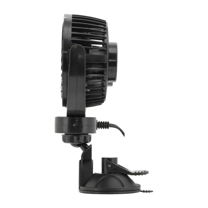 Вентилятор з присоскою для автомобіля 7W/12V чорний