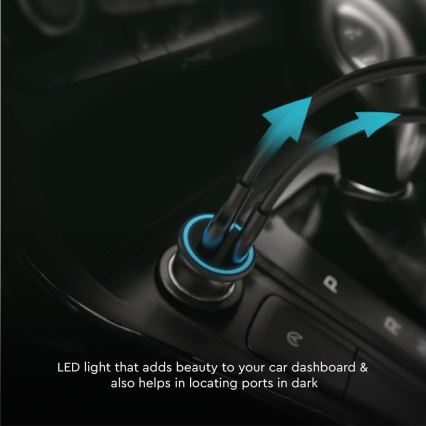 Автомобильное зарядное устройство Power Delivery 20W 12-24V/3A USB/C черный