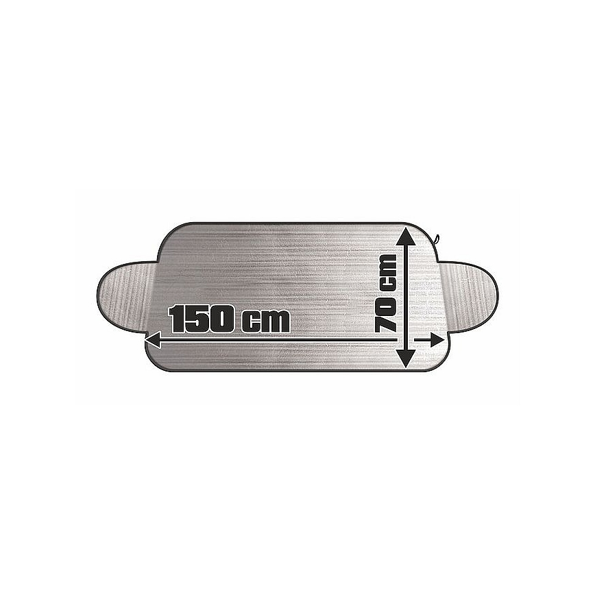 Автошторка солнцезащитная на лобовое стекло 150x70 см