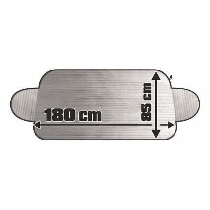 Автошторка солнцезащитная на лобовое стекло 180x85 см