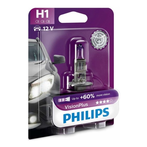 Автомобильная лампа Philips VISION PLUS 12258VPB1 H1 P14,5s/55W/12V