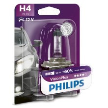 Автомобильная лампа Philips VISION PLUS 12342VPB1 H4 P43t-38/55W/12V