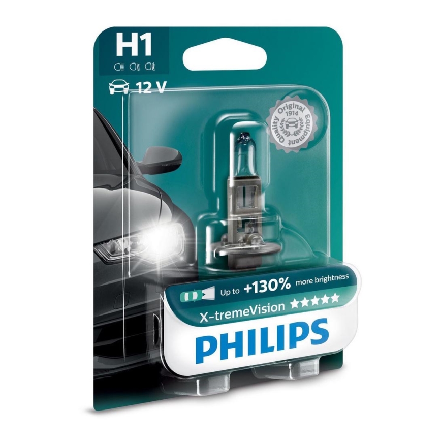 Автомобильная лампа Philips X-TREME VISION 12258XVB1 H1 P14,5s/55W/12V