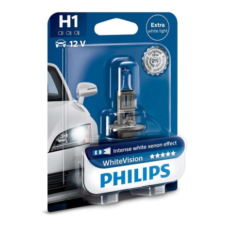 Автомобільна лампа Philips WHITE VISION 12258WHVB1 H1 P14,5s/55W/12V