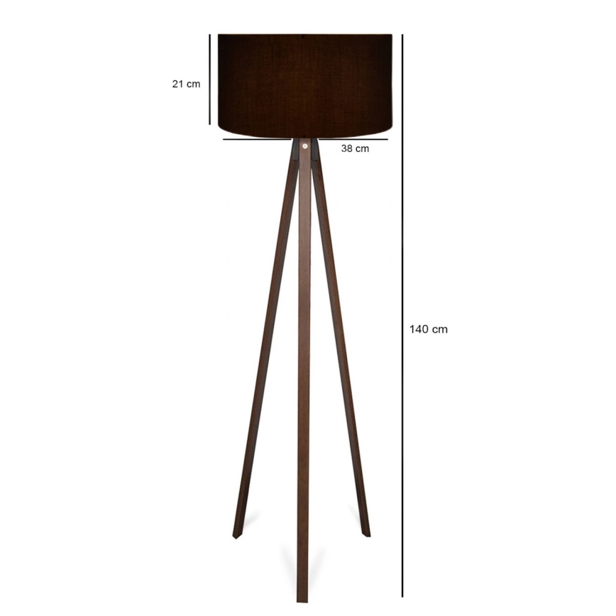 AYD Floor Lamp 1xE27/40W/230V Black/Brown