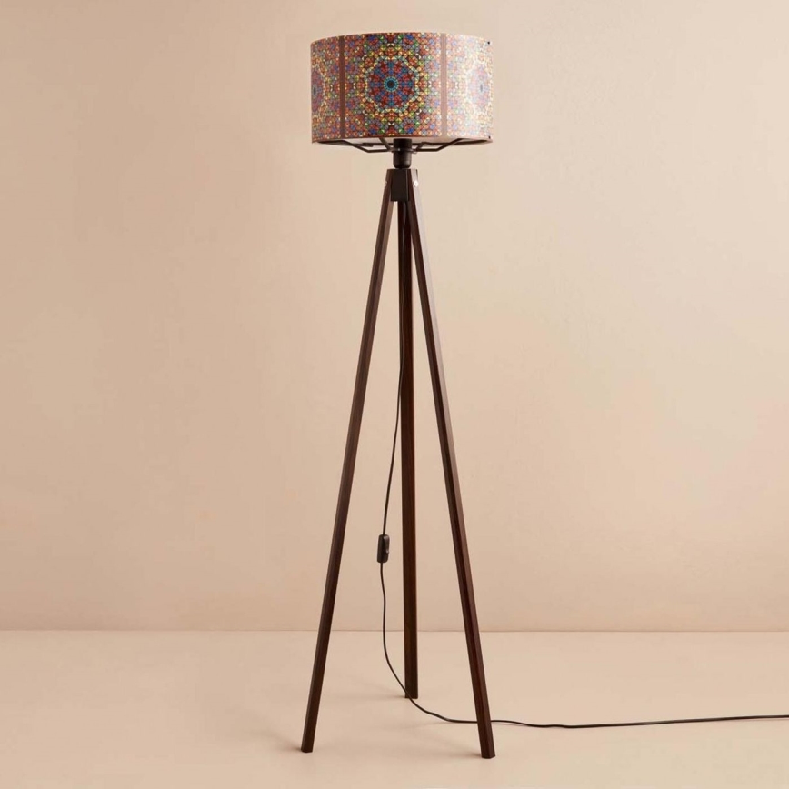 AYD Floor Lamp 1xE27/40W/230V Brown/Multicolored