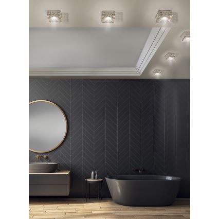 Azzardo AZ4412 - Вбудований стельовий світильник ESTER 1xGU10/50W/230V кутовий золотий