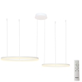 Azzardo AZ4977 - LED регульована люстра на тросі HALO LED/90W/230V біла + дистанційне керування