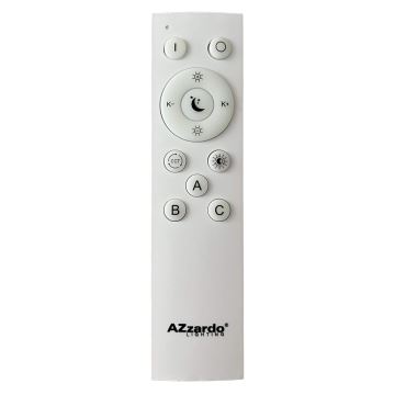 Azzardo AZ4995 - Светодиодный потолочный светильник с регулированием яркости SANTANA LED/80W/230V черный + дистанционное управление