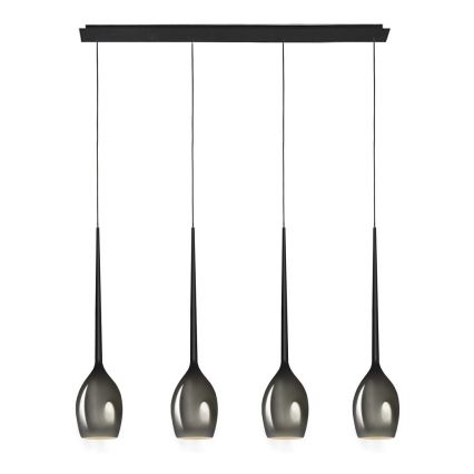 Azzardo - Запасний плафон для люстри IZZA - чорний діаметр 13 см