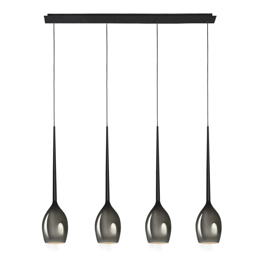 Azzardo - Запасний плафон для люстри IZZA - чорний діаметр 13 см