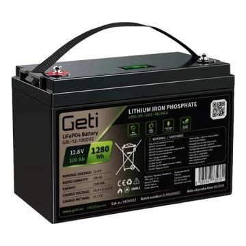 Акумулятор з дисплеєм LiFePO4 12,8V/100Ah