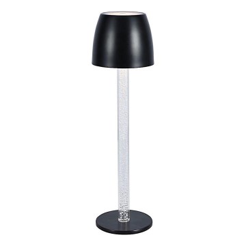 Акумуляторна сенсорна настільна LED лампа з регулюванням яскравості LED/3W/5V 3000K 1800 mAh чорний