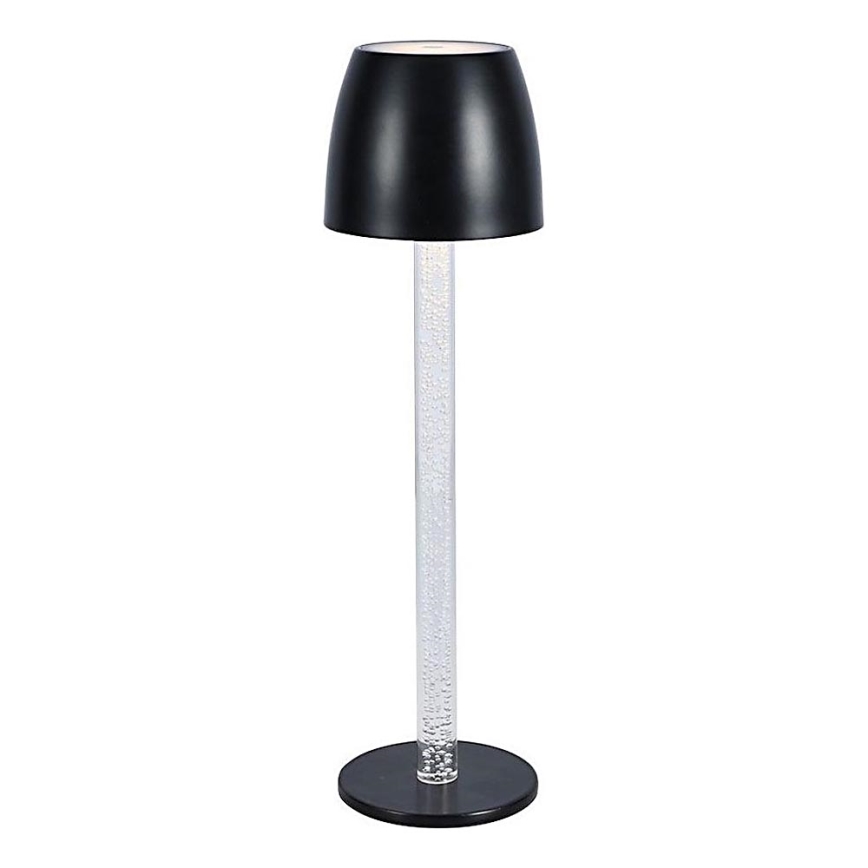 Акумуляторна сенсорна настільна LED лампа з регулюванням яскравості LED/3W/5V 3000K 1800 mAh чорний