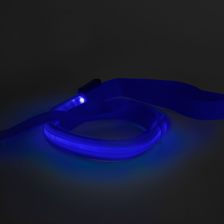 Акумуляторний LED повідок 120 см 2xCR2032/5V/40 mAh синій