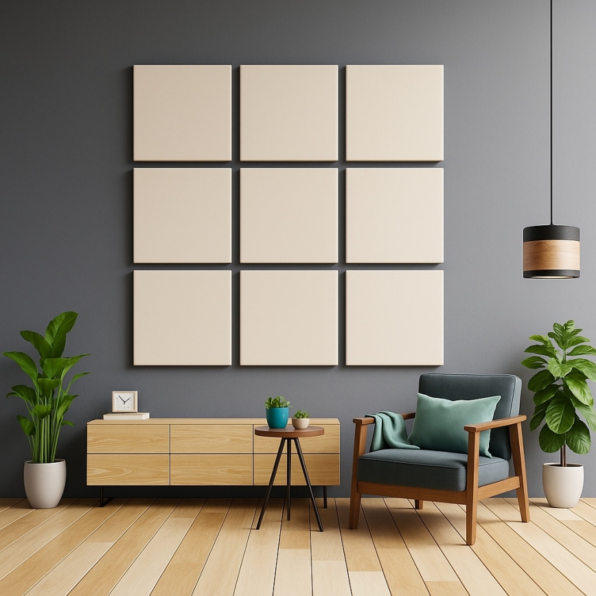 Акустическая панель SILENCE 58x58 см кремовый