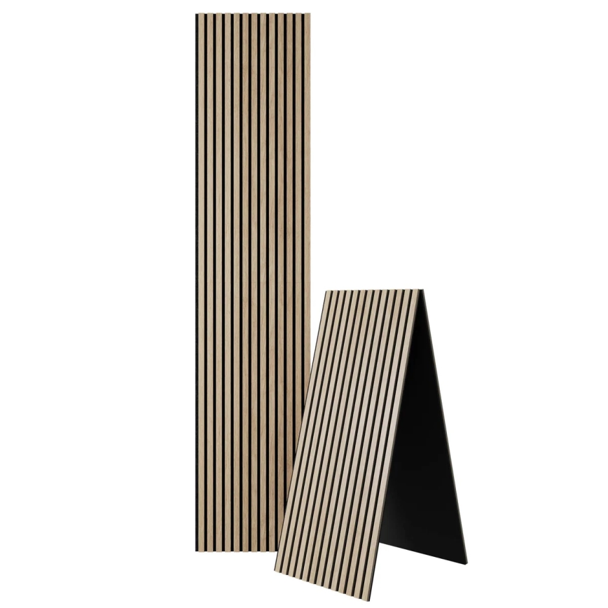 Акустическая облицовочная панель VASALUND 240×52 см, дуб