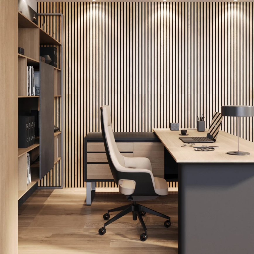 Акустична облицювальна панель VASALUND 240x52 см дуб