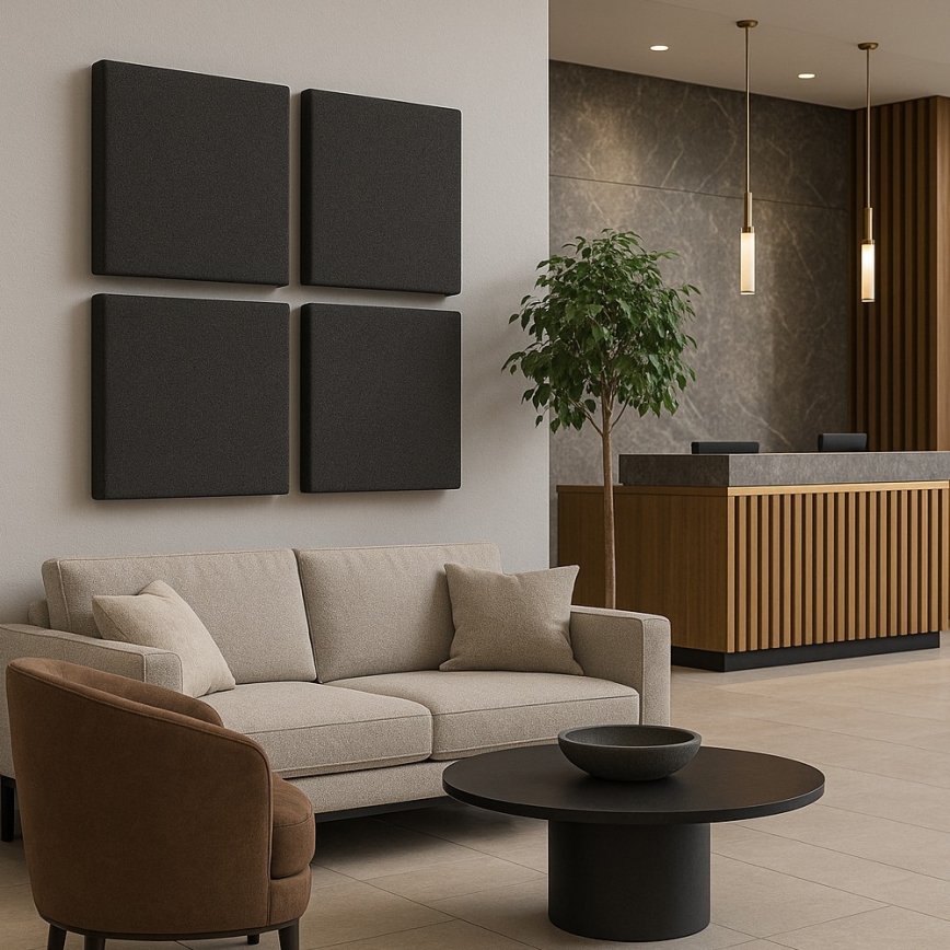 Акустична панель SILENCE 58x58 см антрацит