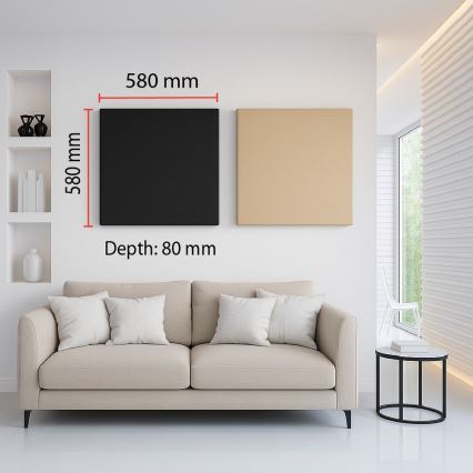 Акустична панель SILENCE 58x58 см бежевий