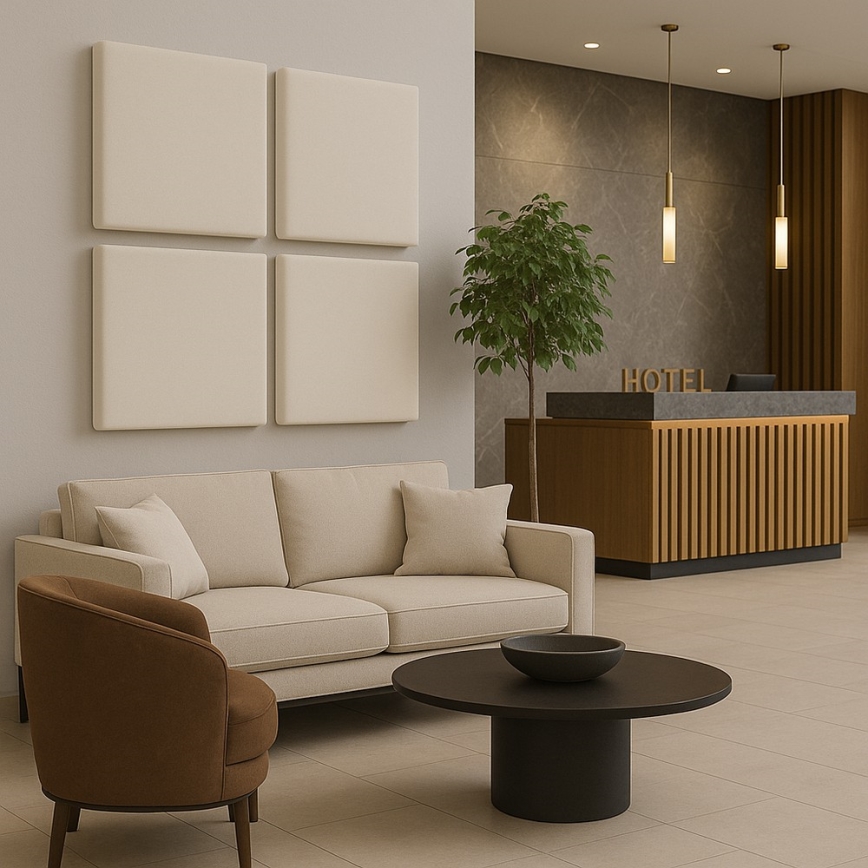 Акустична панель SILENCE 58x58 см кремовий