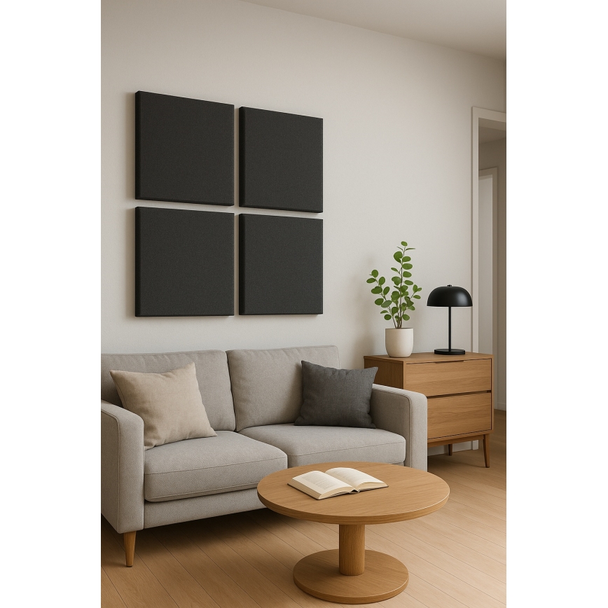 Акустична панель SILENCE 58x58 см антрацит