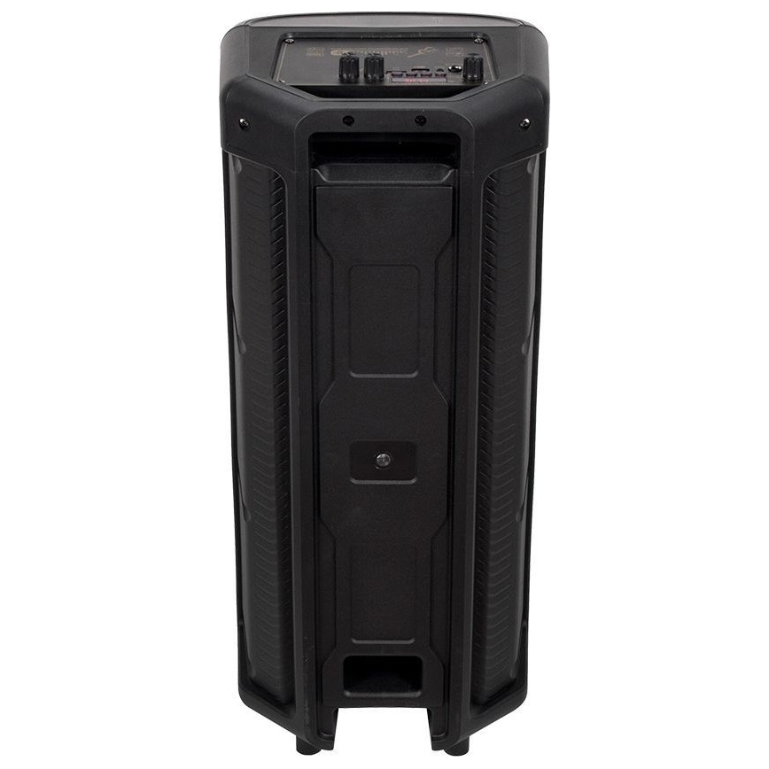Аккумуляторная колонка со светодиодной RGB-подсветкой с микрофоном 600W/2400 mAh + дистанционное управление