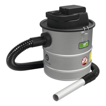 Аккумуляторный пылесос для золы с HEPA-фильтром 12 л 110W/18V 2000 mAh матовый хром