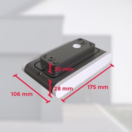 B.K. Licht 1184 - Уличный светодиодный настенный светильник 2xLED/3,5W/230V IP44 4000K