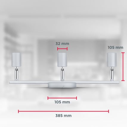 B.K.Licht 1409 - Точковий LED світильник 3xGU10/5W/230V
