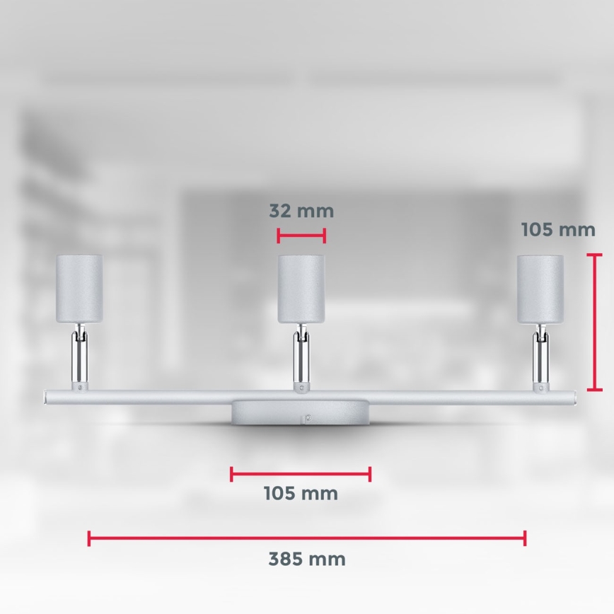 B.K.Licht 1409 - Точковий LED світильник 3xGU10/5W/230V