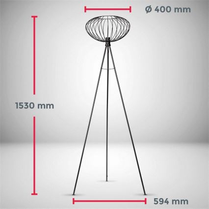 B.K. Licht 1470 - Торшер RETRO 1xE27/40W/230V