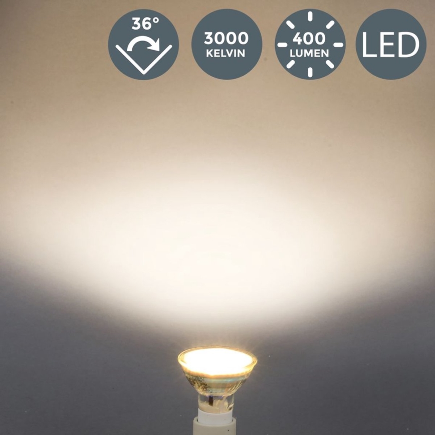B.K.Licht - Набір із 5 LED-ламп GU10, 5 Вт, 230 В, 3000 К