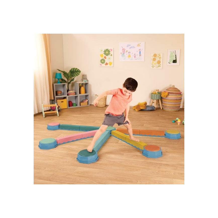 B-Toys - Балансувальні камені для дітей BALANCE & HOP 6 шт.