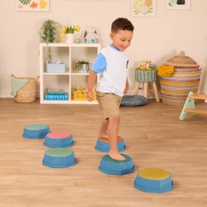 B-Toys - Детские балансировочные камни BALANCE & HOP 6 шт.