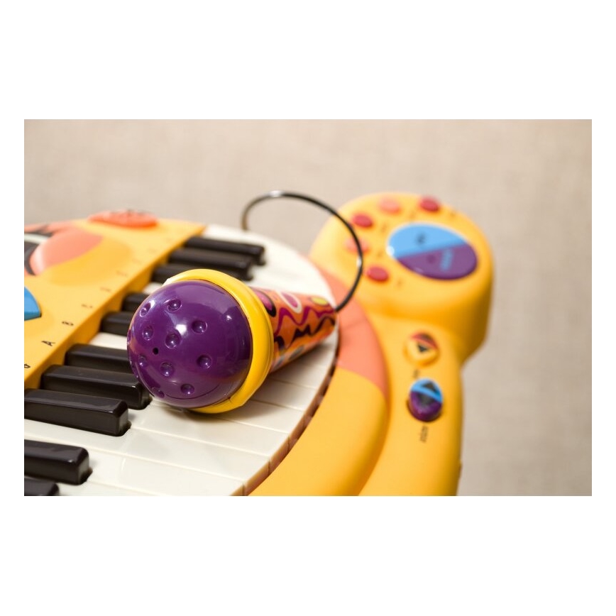 B-Toys - Детское пианино с микрофоном Cat 4xAA
