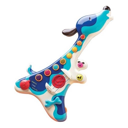 B-Toys - Дитяча електронна гітара Песик Woofer 3xAA