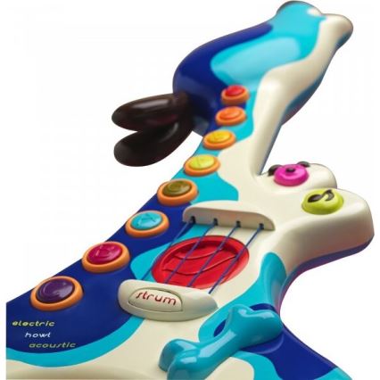 B-Toys - Дитяча електронна гітара Песик Woofer 3xAA