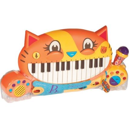 B-Toys - Дитяче піаніно з мікрофоном Кішка 4xAA