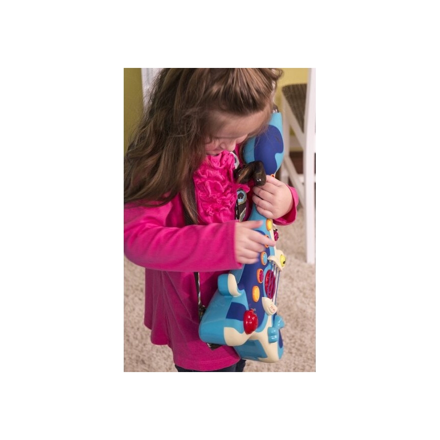 B-Toys - Дитяча електронна гітара Песик Woofer 3xAA