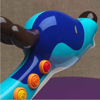 B-Toys - Дитяча електронна гітара Песик Woofer 3xAA