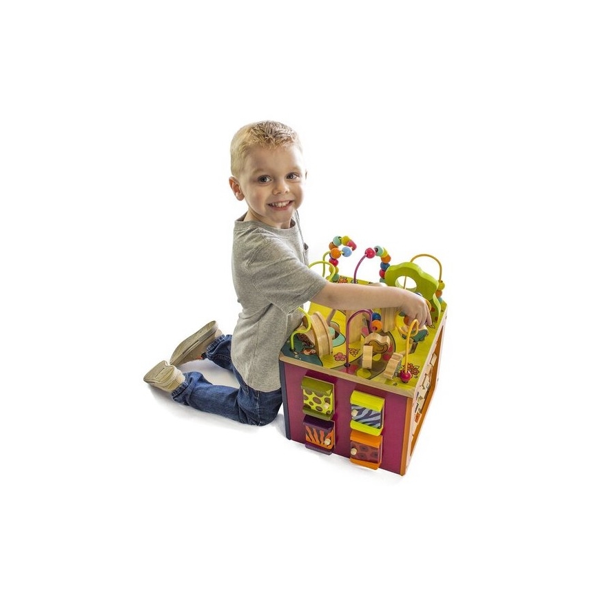 B-Toys - Интерактивный куб Zoo каучуковое дерево