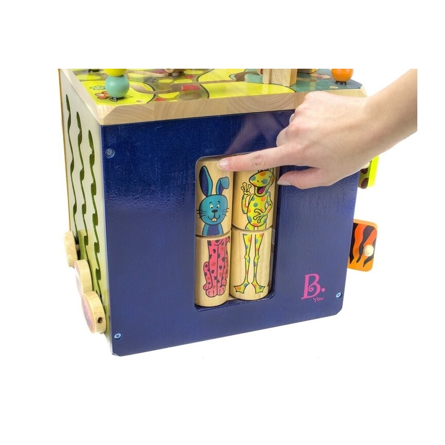 B-Toys - Интерактивный куб Zoo каучуковое дерево
