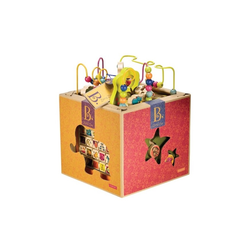 B-Toys - Интерактивный куб Zoo каучуковое дерево