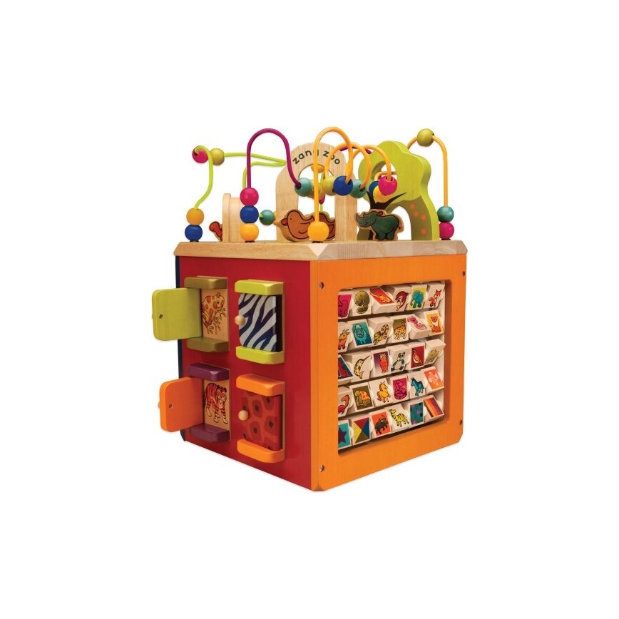 B-Toys - Интерактивный куб Zoo каучуковое дерево
