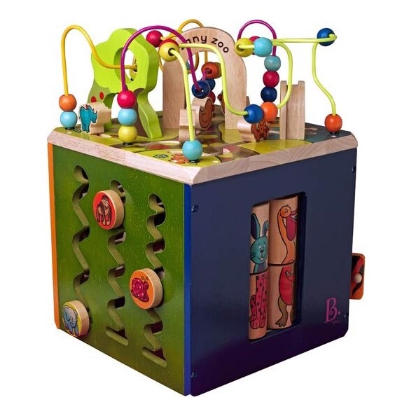 B-Toys - Интерактивный куб Zoo каучуковое дерево