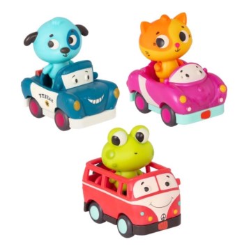B-Toys - Машинки з підсвіткою та мелодією 3xAG13
