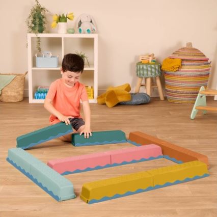 B-Toys - Obstacle course BALANCE & HOP 10 шт.
