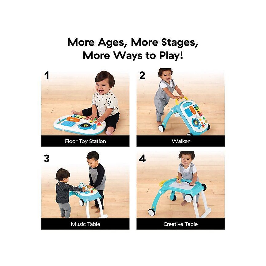 Baby Einstein - Ходунки с игровой панелью 4в1 MUSICAL MIX ‘N ROLL 3xAA